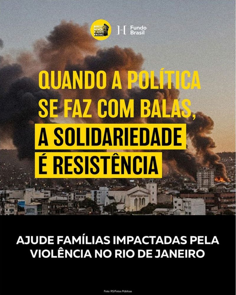 Peça de mídia da campanha emergencial