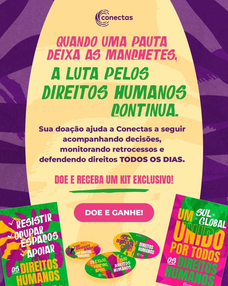 Flyer: a luta pelos direitos humanos continua