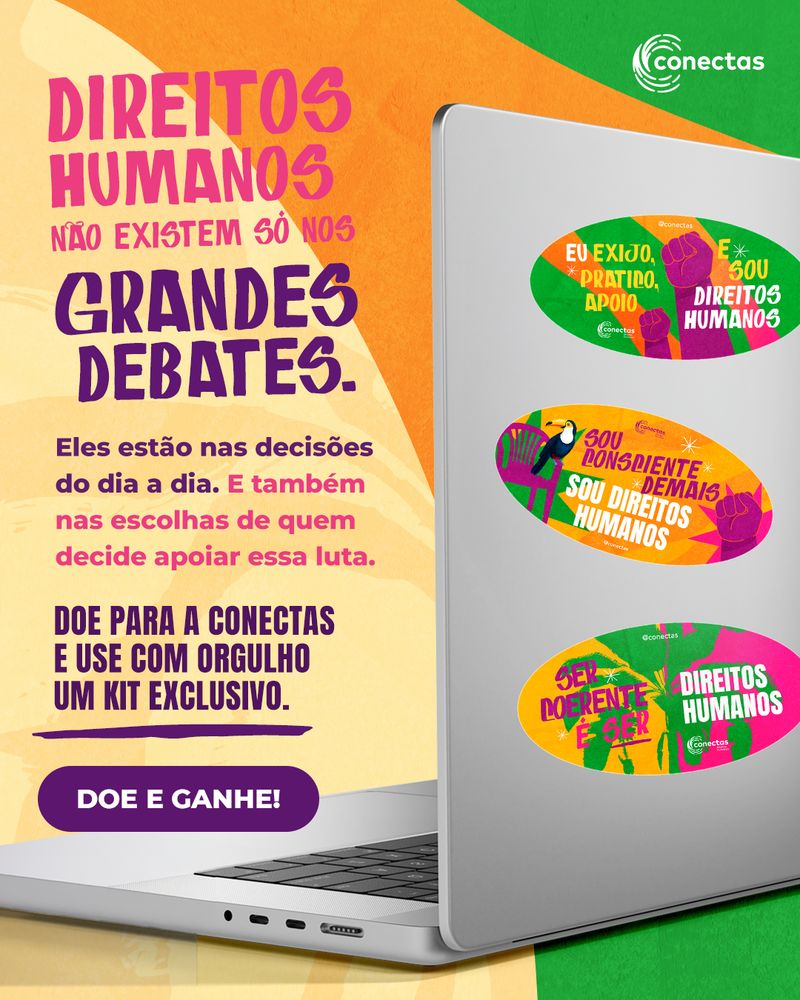 Flyer: direitos humanos não existem só nos grandes debates